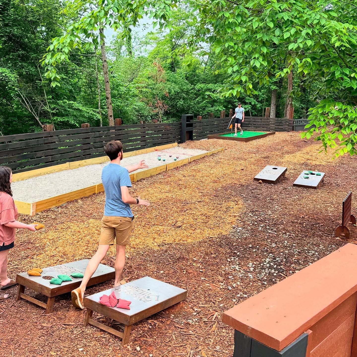 cornhole Brunch plate at Ancient Lore Village